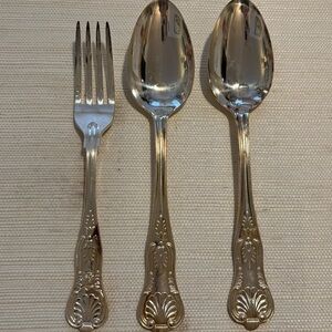 3 Kings Pattern Serving Spoons and Fork International Silver Co.